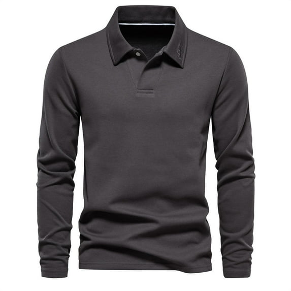YUHAOTIN Funny Tshirts Men Graphic Tees 2024 Autumn and Winter New Trend Casual Solid Color Long Sleeve Dark Street Loose Men's Hoodie Heavy Weight Tshirts for Men Men Workout Shirt