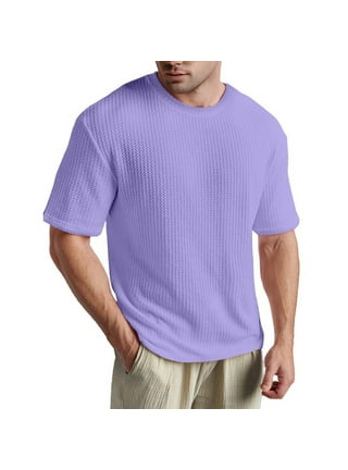 Mens Medium M HABIT Short Sleeve Fishing Guide Shirt In Lavender