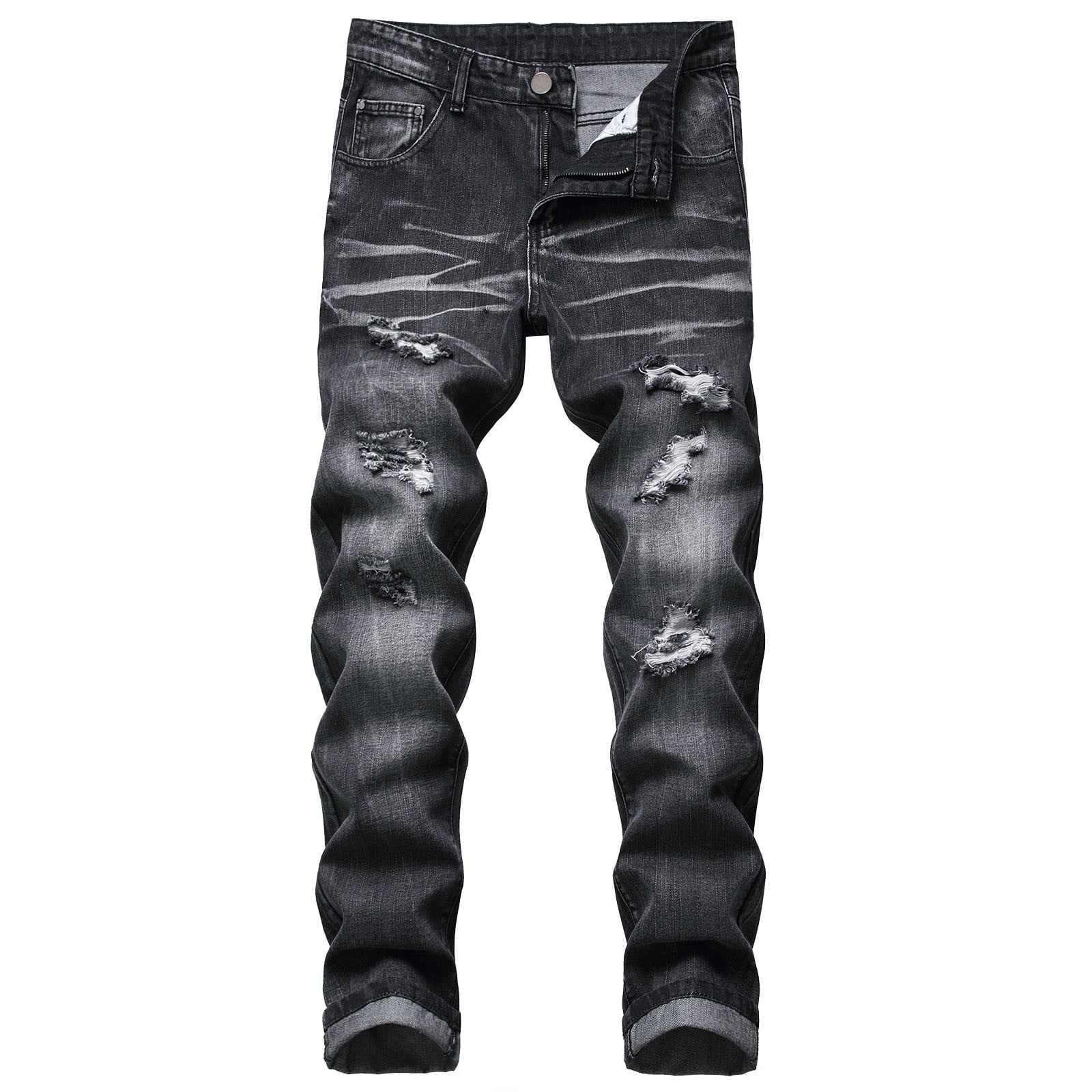 YUHAOTIN Jeans for Men Regular Fit Stretch Mens Fashion Casual Ripped