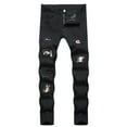 thumbnail image 1 of YUHAOTIN Jeans for Men Slim Fit Tall Men's Jeans Stretchy Fashion Straight Slim Fit Jeans Jeans for Men Leg Mens Jeans Straight Fit Stretch, 1 of 9