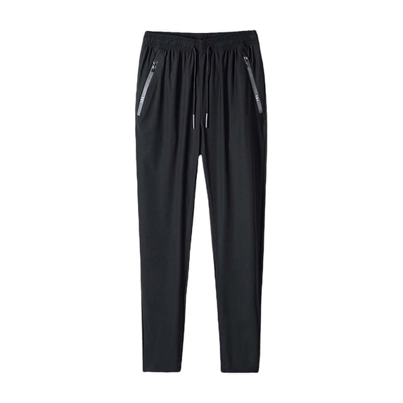 YUHAOTIN Jogger Pants Men Cotton Men and Women's Lightweight Joggers Pants Dry Running Hiking Pants Workout Track Pants with Zipper Pockets,Size XXXXXXL