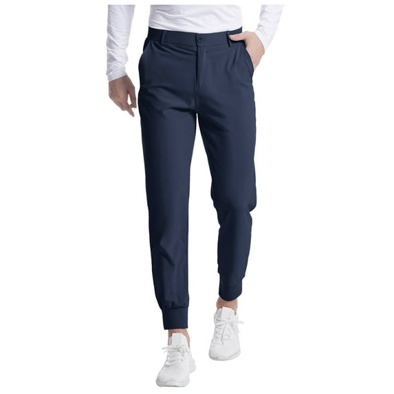 YUHAOTIN Male Grey Joggers Men Casual Solid Color Casual Business Pants Fashion Pants Pants Men's Sweatpants with Pockets Warm Mens Cargo Sweatpants