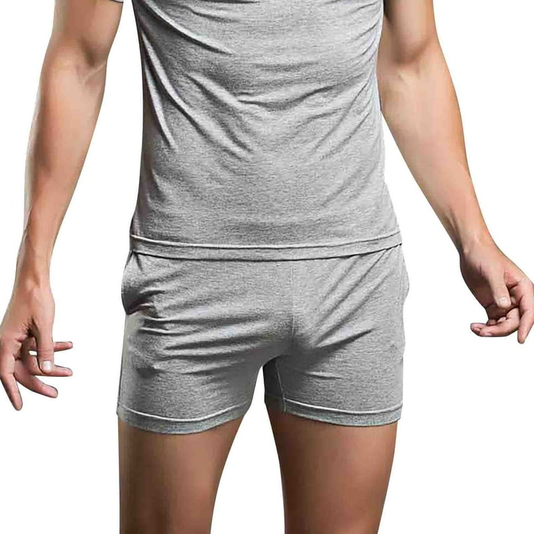 YUHAOTIN Male Plus Size Sweatpants with Pockets on Butt Male Summer Cool Sports Soild Color Fit Beach Shorts Fashion Sexy Shorts Summer Pants for Men Big and Tall Sweatpants Mens Large