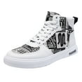thumbnail image 1 of YUHAOTIN Mens Basketball Shoes Mens Casual Sneakers Wide Width Men Shoes High Top Fashion Casual Shoes for Walking Lace up Sports Shoes, 1 of 1