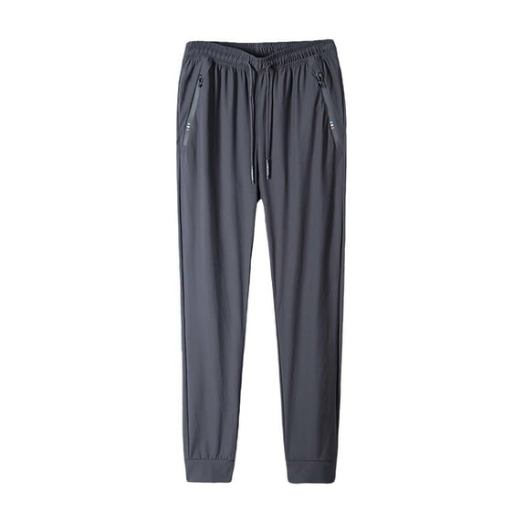 YUHAOTIN Mens Joggers Short Length Men and Wolightweight Joggers Pants Dry Running Hiking Pants Workout Track Pants with Zipper Pockets Mens Jogger Sweatpants Funny