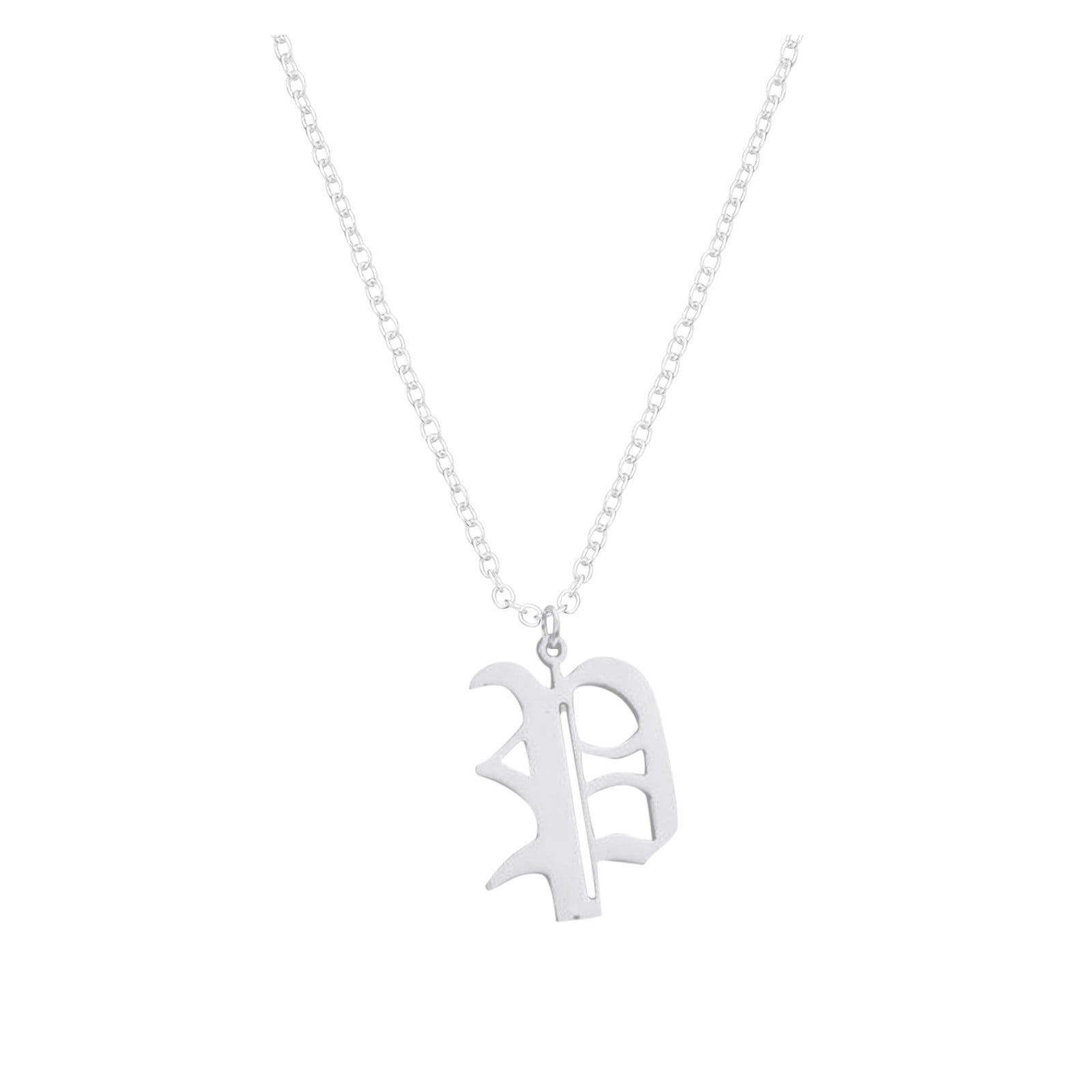 YUHAOTIN Mens Necklaces 26 English Letters Pendant Necklace for Women