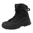 thumbnail image 1 of YUHAOTIN Mens Work Shoes Black Sneakers New Mid Top Durable Ankle Boots Men Outdoor Mountaineering Hiking Shoes Camping Riding Hiking Versatile Boots, 1 of 8