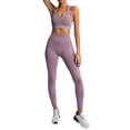 thumbnail image 1 of YUHAOTIN Pink Two Piece Set for Women Going Out Women's Pure Color -Lifting Sports Fitness Running High-Waist Vest Yoga Suit Womens Two Piece Sets Dressy Two Piece Fall Outfits for Women 2024, 1 of 8