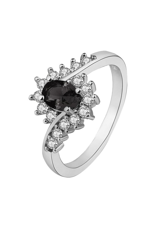 Promise Rings Women'S Rings Silver Rhinestone Rings Women'S Rings Shiny Rings for Womens and Mens Girlfriend Gifts Couples Rings for Boyfriend and Girlfriend