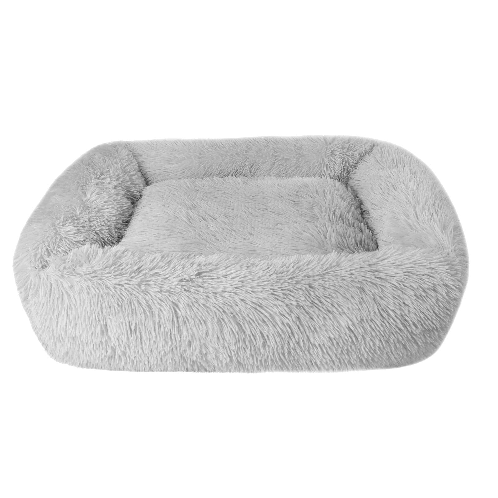 YUHAOTIN Rectangle Plush Pet Bed Calming Bed for Dogs Cats Kennel