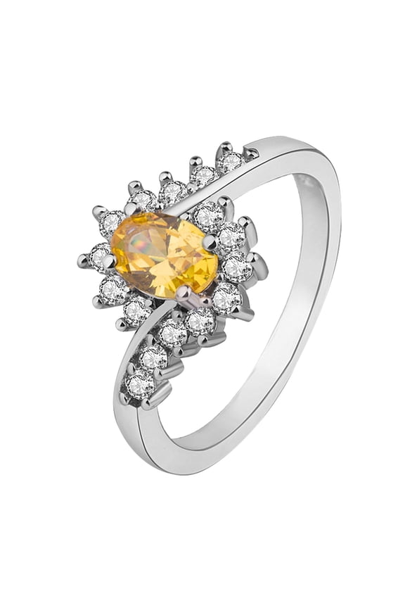 Rings for Women Set Women'S Rings Silver Rhinestone Rings Women'S Rings Shiny Rings for Womens and Mens Valentines Day Gifts Rings for Women