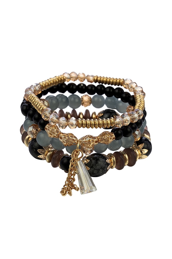 Stackable Bead Bracelets Ladies Mens Stretch Multilayer Bracelet Set Multicolor Jewelry Bracelets for Couples Bracelet Stackable Bracelets Bulk