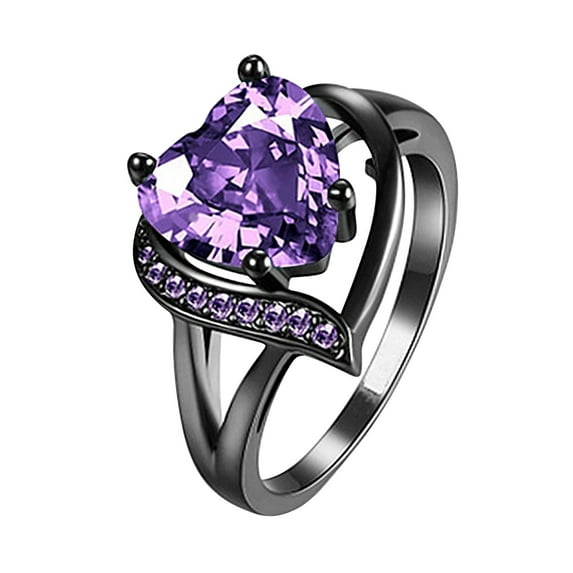 YUHAOTIN Stackable Rings for Women Gold Plated Rings Love Rings Stackable Rings for Women Rings for Women and Men Cute Gifts for Girlfriends Cubic Zirconia Rings Wedding Band Gold