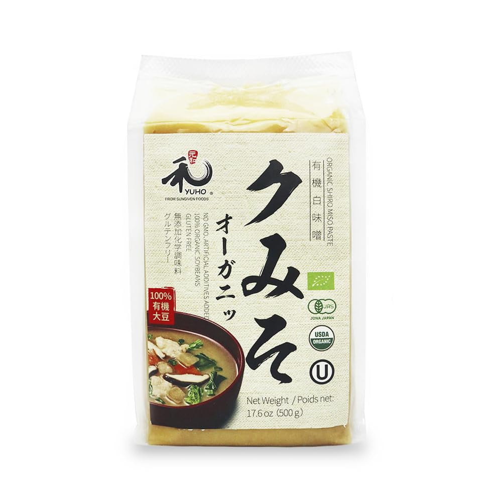 YUHO Organic Shiro White OIF8 Miso Paste 100% Organic Soybean And Rice ...