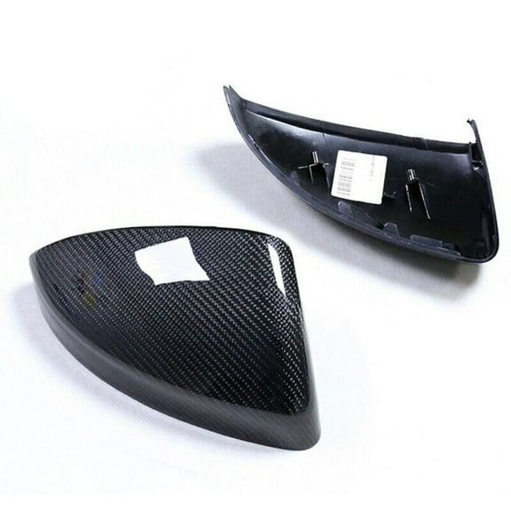 YUHUI1 Real Carbon Fiber for Audi R8 TT TTRS TTS 2016-22 Side Mirror Cover Cap Replace