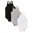 thumbnail image 1 of YUIVH Baby Girls' Bodysuit Baby Bodysuits Onesie Striped Triangle Romper Summer Crawling Clothes Casual Sling Jumpsuit Playsuits Soft Comfort Toddler Jumpsuit, 1 of 8