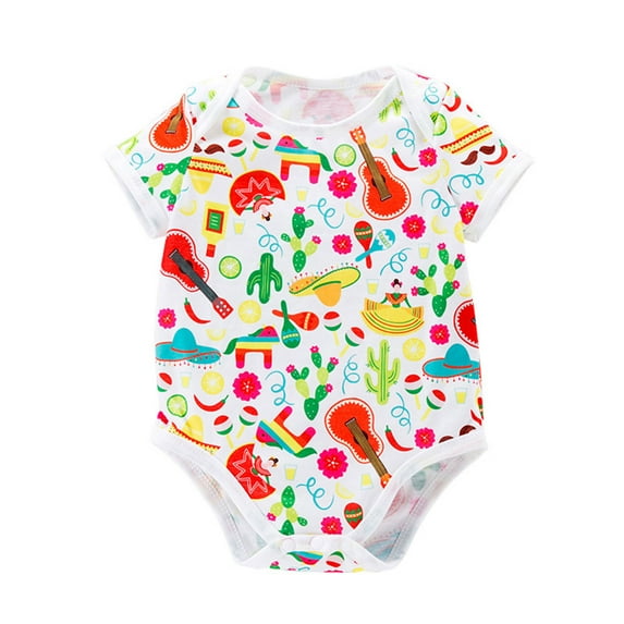 YUIVH Baby Girls Romper Sunsuit And Dress Toddler Boys Girls Short Sleeve Prints Rompers Jumpsuits Baby Girl Floral Bodysuit Romper