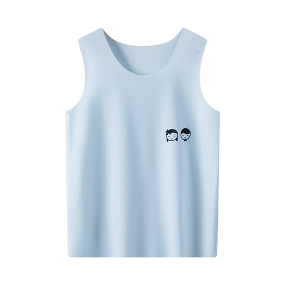 YUIVH Boys' Sleeveless Tank Top Shirt Toddler Boys Girls Sleeveless Vest Tops Solid Color Cool Casual Tops For Children Clothes Outdoor Sports Tank Top