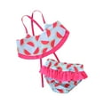 thumbnail image 1 of YUIVH Girls One Piece Swimsuits Girls Swimsuit Bikini Set Girls Two Piece Swimsuit Solid Color Girls' Swimwear Summer Beach Swimwear For Girls, 1 of 9