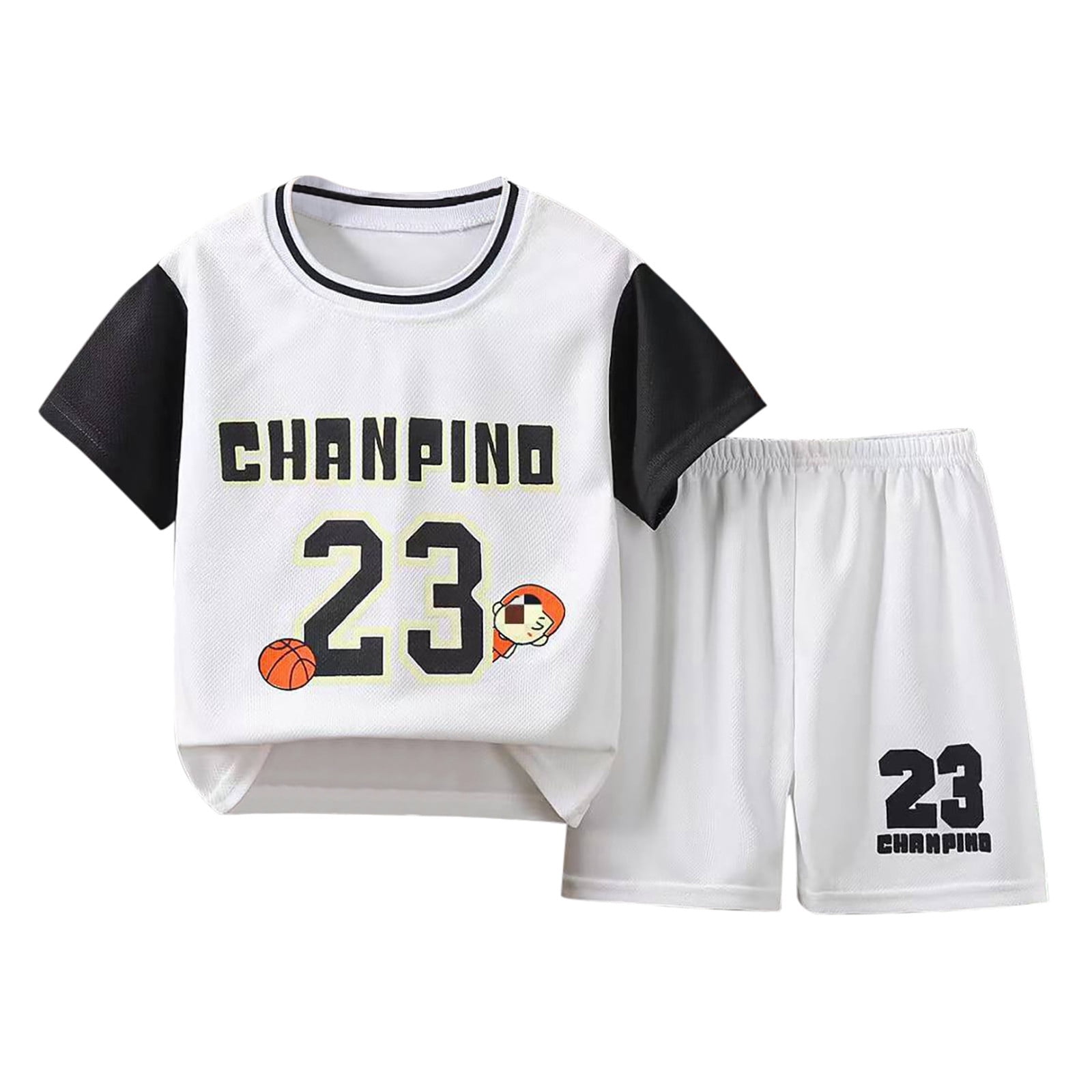 Kids Skate Boarding Champion Green T-Shirt & Yellow Shorts Co-Ord Set main image 1