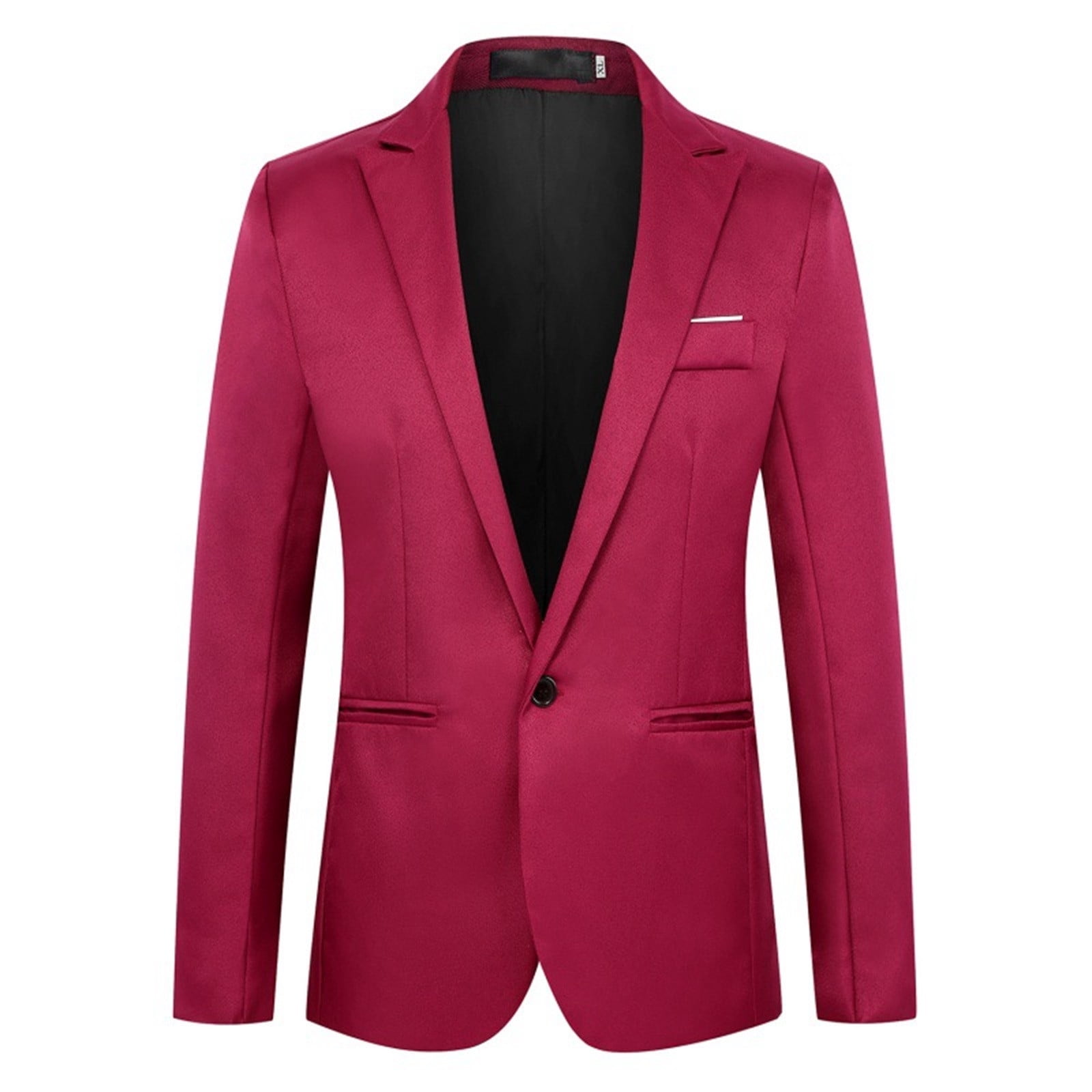 Men's Elegant 1 Button Lightweight Suit Jacket for Night Club Outfit