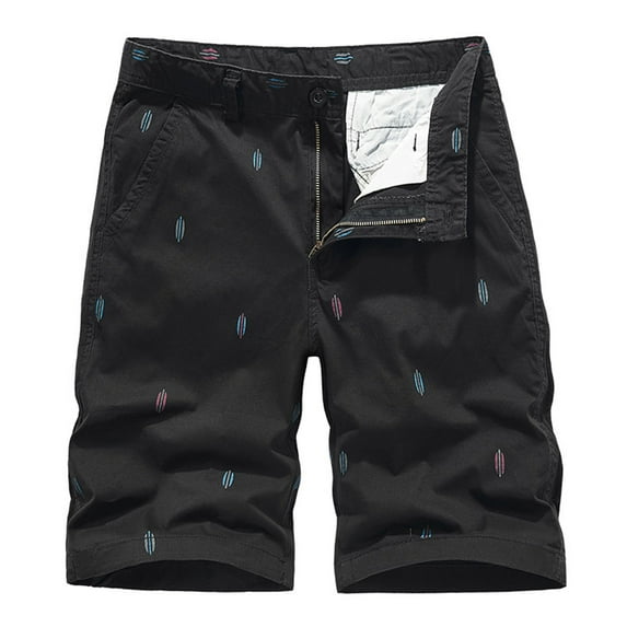 YUIVH Men's Classic-Fit Stretch Golf Shorts Men Breeches Casual Comfortable Cargo Shorts Outdoor Fashion Knee-Length Casual Shorts Lightweight Gym Shorts