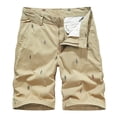 thumbnail image 1 of YUIVH Men's Classic-Fit Stretch Golf Shorts Men Breeches Casual Comfortable Cargo Shorts Outdoor Fashion Knee-Length Casual Shorts Outdoor Camouflage Cargo Shorts, 1 of 3