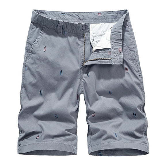 YUIVH Men's Classic-Fit Stretch Golf Shorts Men Breeches Casual Comfortable Cargo Shorts Outdoor Fashion Knee-Length Casual Shorts Summer Beach Stretch Shorts