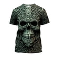 thumbnail image 1 of YUIVH Men's Summer Tops Versatile Daily Tees Street Cool Round Neck Short Sleeved T Shirt Fashion Short Sleeved T Shirt Crewneck T-Shirt For Men, 1 of 4