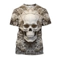 thumbnail image 1 of YUIVH Men's Summer Tops Versatile Daily Tees Street Cool Round Neck Short Sleeved T Shirt Fashion Short Sleeved T Shirt Summer Top Beach Shirts, 1 of 4