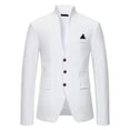 thumbnail image 1 of YUIVH Mens Casual Slim Fit Suit Jacket Spring Autumn Business Casual Suit Tops Fashion Solid Color Suit Jacket Sports Coat Business Suit Jackets, 1 of 8