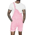 thumbnail image 1 of YUIVH Mens Retro Slim Fit Straight Leg Jean Fashion Trend Denim Suspender Shorts Denim Romper Shorts Casual Jeans Daily Outdoor Pants, 1 of 5