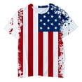 thumbnail image 1 of YUIVH Toddler Boys Print Tank Top Independence Print T-shirt Casual Clothes Boys Toddler 4-of-July Tops Kid Boys Tops Stylish Tees Summer Clothes, 1 of 3