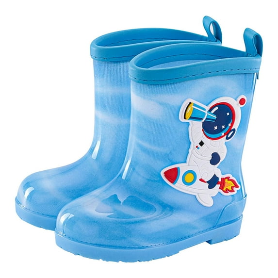 YUIVH Toddler Light Up Rain Boots For Girls Boys Children's Rain Shoes Galoshes Cartoon Boys And Girls Baby Rain Boot Water Shoes Cute Rainboots