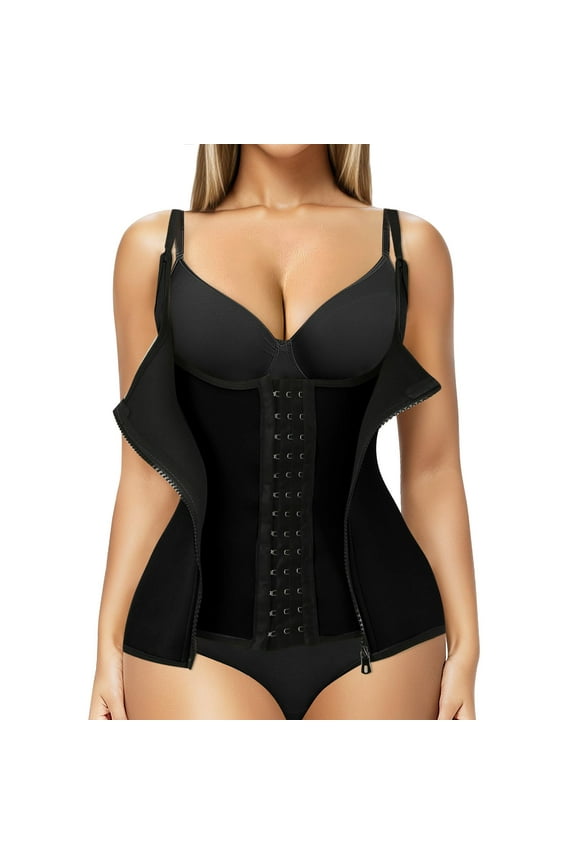 Womens Seamless Shaping Boyshorts Waist Trainer Corset For Shapewear Plus Size Vest Body Shaper Cincher Workout Trimmer Girdle Body Shaper Tank Top