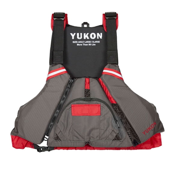 YUKON EPIC PADDLE VEST, XS, CARBON / DEEP RED