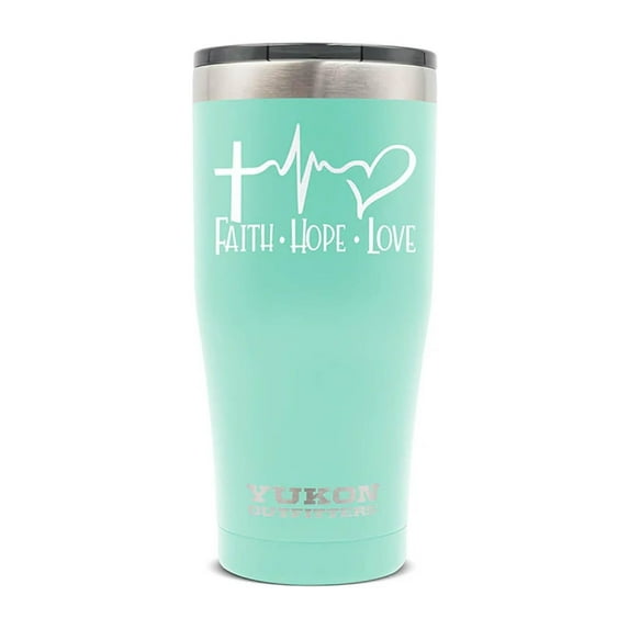YUKON OUTFITTERS Freedom 20oz Faith/Hope/Love/Seafoam Tumbler (MGYT20FHL07)