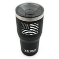 thumbnail image 1 of YUKON OUTFITTERS Freedom 30oz Black with Vintage USA Flag Engraving Tumbler (YO30blackusa), 1 of 3