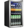 thumbnail image 1 of YUKOOL W5899SSH Drink Dispenser Beverage Refrigerator with Glass Door, Silver, 3.2 ft, 1 of 6