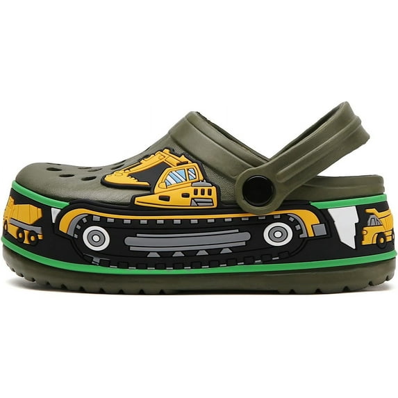 YUKTOPA Girls Boys Clogs Shoes Cartoon Slides Sandals Little Kid's Slip-on Garden Shoes Lightweight Beach Pool Shower Slippers