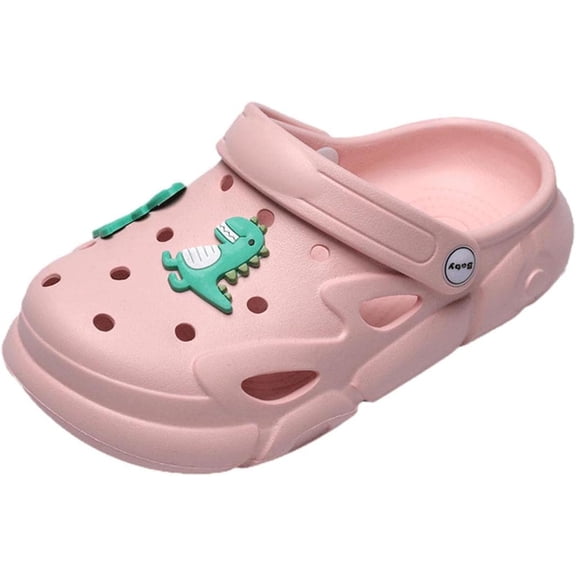 YUKTOPA Kids Boys Girls Cute Cartoon Clogs Shoes Lightweight Non Slip Garden Shoes Water Shower Beach Pool Slides Sandals