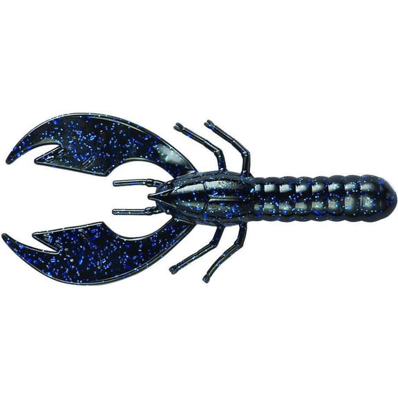 YUM 3.75 Craw Papi, Black/Blue Flake