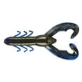 YUM Craw Soft Plastic 3 1/2" Black Blue Shadow 8 Count