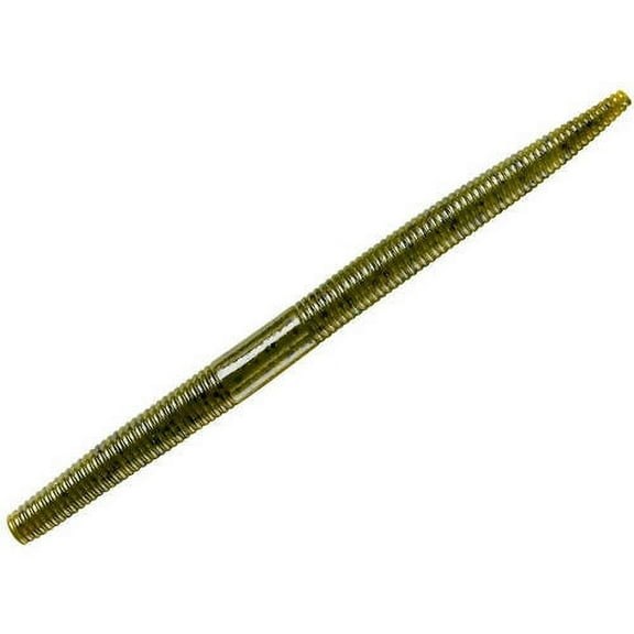 YUM Dinger Soft Plastic Worm 4" Green Pumpkin 8 Count