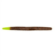 YUM Dinger Soft Plastic Worm 5" Carolina Pumpkin Chartreuse 8 Count