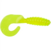 YUM Grub Soft Plastic 2 Chartreuse 18 Count