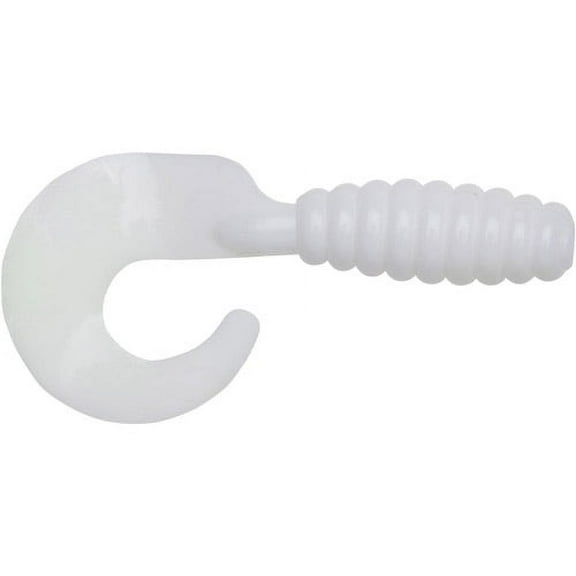 YUM Grub Soft Plastic 2" White 18 Count