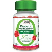 YUM-VS Sugar Free Gummies Natural Raspberry Flavor Multivitamin Chewables, 60 Count