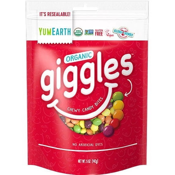 YUMEARTH Organic Giggles Chewy Candy Bites - 5 oz