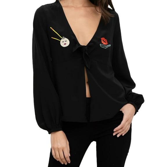 YUMI KIM Women's Dumpling Top, Black, Small